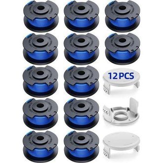 OEM 15 Carretes De Hilo Para Desbrozadora Compatibles Con Desbrozadoras Ryobi One De +18 V, 24 V Y 40 V (12 Carretes De Hilo, 3 Fundas)