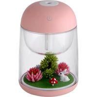 OEM Mini Humidificador De Aire Transparente Con Forma De Micropaisaje, Purificador De Aire, Difusor De Aromas Y Luz Nocturna Colorida Para El Hogar Y La O