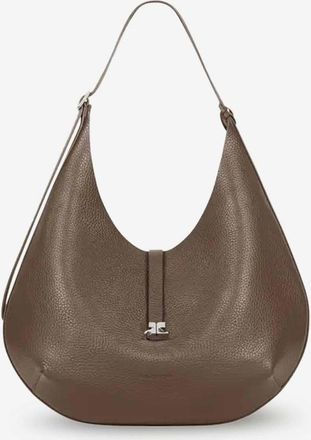 Courr&egrave;ges Leather Hobo Bag