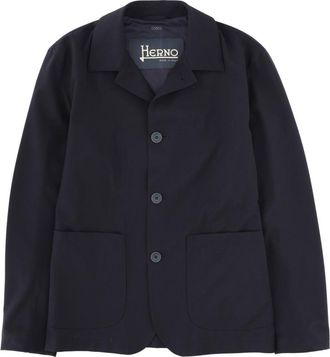 Herno Wool-Blend Tailored Patch Pockets Blazer