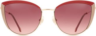 Carolina Herrera HER 0112/S 123/3X Womens Sunglasses Gold Size 58