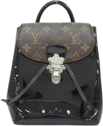 Louis Vuitton Pre-owned Backpacks, female, Black, Size: ONE SIZE Pre-owned Canvas Backpack