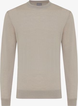 Gentiluomo Beige ronde hals trui