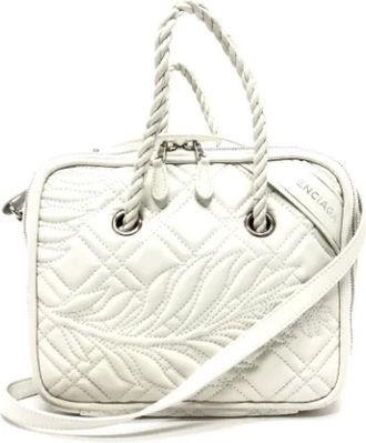Balenciaga Pre-owned Leather balenciaga-bags - Dames - Vintage Handtas - Wit - ONE Size - Leer - Vintage