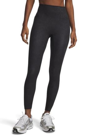 Under Armour Meridian Suede Effect Ankle Leggings in Black //Black at Nordstrom, Size Xx-Large