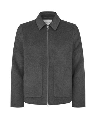 Sams&oslash;e & Sams&oslash;e Dark Grey Sapaulo Melange Casual Jacket