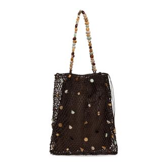Cult Gaia Mercier Tas - Dames - Handtassen - Bruin - ONE Size - Leer - Tassen