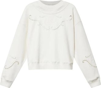 Isabel Marant Vella Sweatshirt - Dames - Sweatshirts & Hoodies - Beige - Maat: XS Katoen