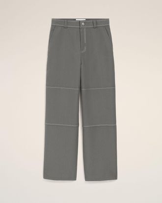 Ami Grey New Wool Worker Trousers Grey - XXL - for Men