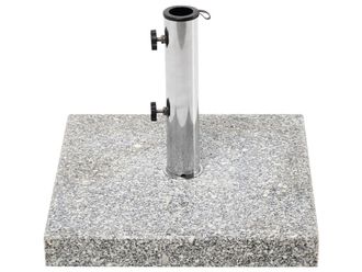 Beliani Base para sombrilla cuadrada gris 30 kg