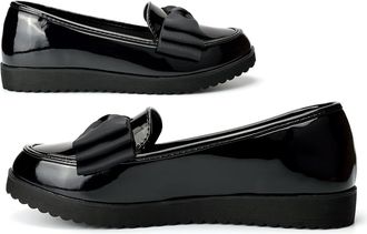 Generic Girls School Shoes Womens Loafers Size 5 Patent School Shoes Size 6 Ladies Loafers Girls Loafer Womens Loafer Office Shoe Flats Sizes 3-8 Patent Black