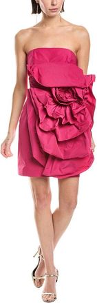 Marchesa Sleeveless Taffeta Mini Dress