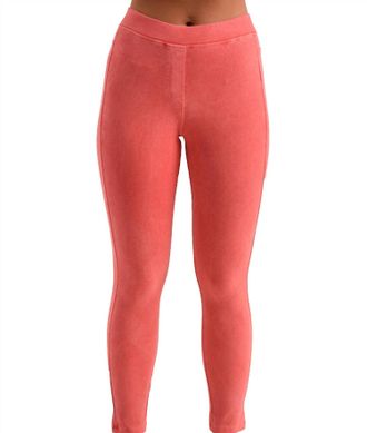 French Kyss High Rise Jegging In Coral