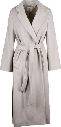 Eleventy Jassen, Dames, Beige, M, Wol, Lange Jas