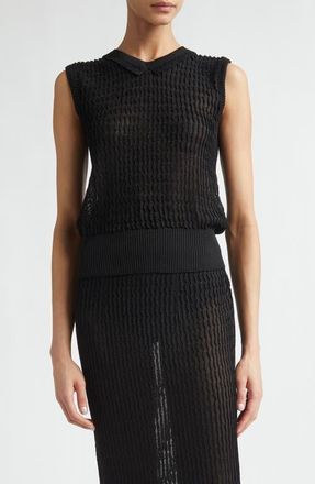 Maison Margiela Sweater Vest in Black at Nordstrom, Size Medium