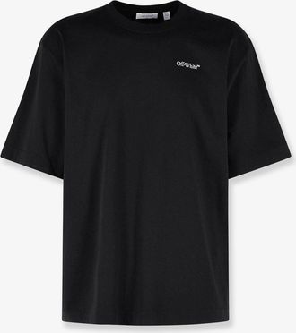 Off-white Cotton t-shirt with frontal logo print - OFF WHITE - gender_Man