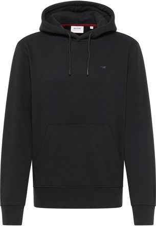Mustang Sweatshirt MUSTANG Herren Style Bronson, Herren, Gr. M, schwarz, 80% Baumwolle, 20% Polyester, regular fit, Sweatshirts Sweatshirt