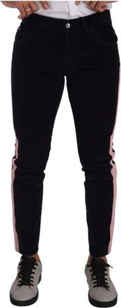 Dolce & Gabbana Corduroy Katoen Stretch Skinny Jeans - Heren - Slim Fit Jeans - Blauw - M - Katoen - Jeans