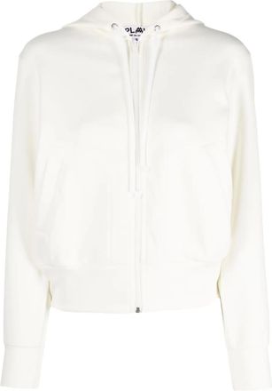 Comme Des Garçons Felpa con cappuccio COMME DES GARÇONS PLAY x The Artist Invader - Bianco