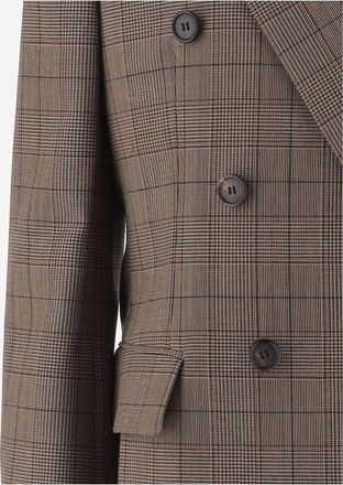 Chlo&eacute; Womens Jacket Double-Breasted Wool Brown