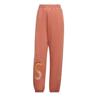 adidas x Stella Mccartney Crossover Logo Alphabet Printing Bundle Feet Sports Pants/Trousers/Joggers Orange IB5907