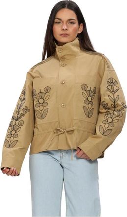 Antik Batik Jassen, Dames, Beige, XS, Maria Jacket