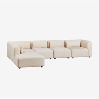 Sklum Sklum - Divano modulare Fogler in 5 pezzi con chaise lounge a sinistra