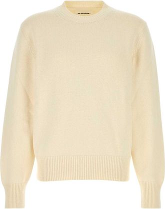 Jil Sander Ivory Cotton Sweater