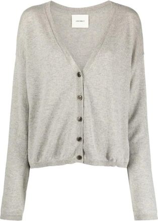 Lisa Yang Abby Cardigan - Dames - Cashmere truien - Grijs - S - Kasjmier - Truien & Vesten