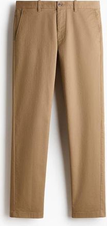 H&M Slim Fit Cotton Chinos in Dark Beige at Nordstrom, Size 34