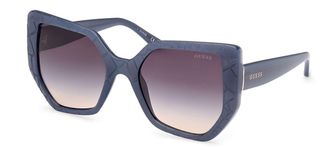 Guess GU00153 84B Womens Sunglasses Blue Size 55