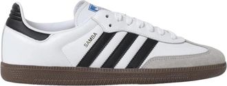 adidas Samba Classic Low Top Sneakers - Heren - Sneakers - Wit - 37 1/3 EU - Leer - Schoenen