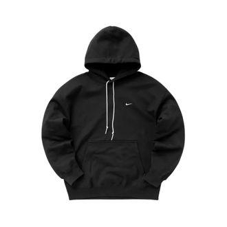 Nike Long Sleeve Training Tops, male, Black, Size: XS Solo Swoosh Fleece Pullover Hoodie