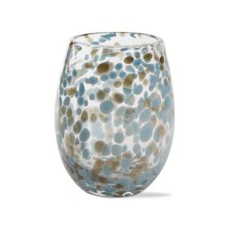 Tag Aqua Blue Brown Confetti Stemless Drinkware Set of 4 at Nordstrom
