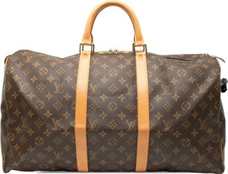 Louis Vuitton Borsa da viaggio Keepall 50 con monogramma 1996 - Marrone