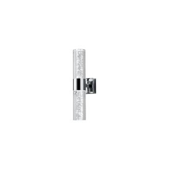 Trio Bolsa applique bagno led doppia luce cromo+diffusore trasparente bolle H.30CM 3,1W &middot; 2x 310lm, 3000K