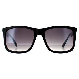 Guess GF0171 02B matzwarte zonnebril met rookverloop