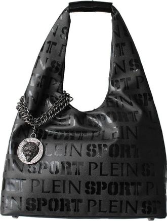 Plein Sport Zwarte Nep Leren Hobo Tas Alice - Dames - Outdooraccessoires - Zwart - ONE Size - Fitness