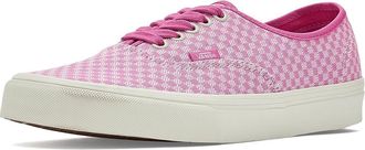 Vans Authentic Skate Shoes Micro Check Pink Fizz : Mens 10 - Womens 11.5 Medium, Canvas/Leather/Suede