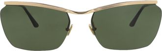 Valentino Square-Frame Metal Sunglasses