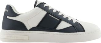 A|X Armani Exchange Mens London Sneaker, Off White Jet Set, 9.5 UK