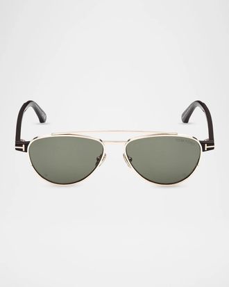 Tom Ford Anthony 02 55MM Aviator Sunglasses
