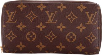 Louis Vuitton Brown Monogram Canvas Zippy Wallet (Authentic Pre-Loved)