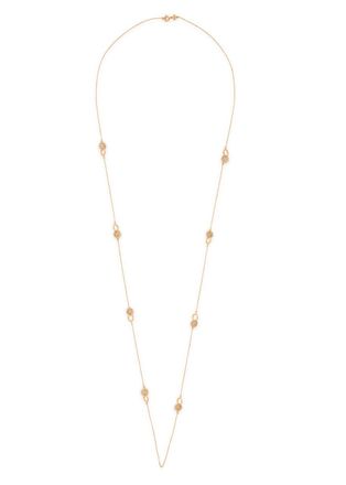 Tory Burch Icon Pav&eacute; 18kt Gold-plated Necklace - One Size