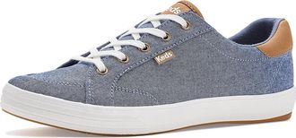 Keds Center III Lace-Up Womens Shoes Blue Chambray : 5.5 B - Medium, Canvas