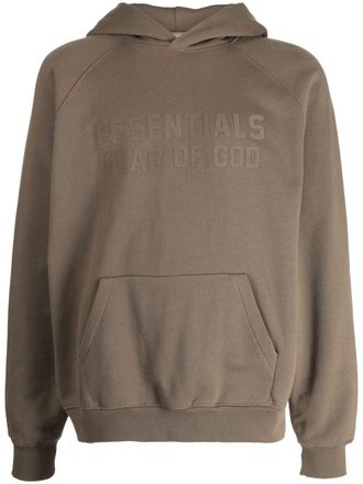 Fear of God Hoodie met logoprint - Bruin
