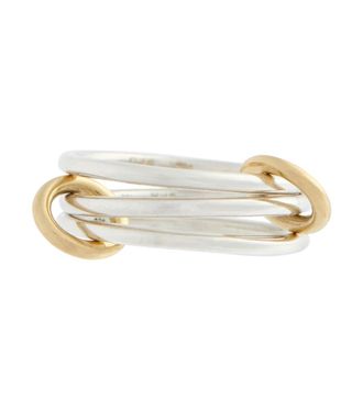 Spinelli Kilcollin Solarium SG 18kt gold and sterling silver linked rings