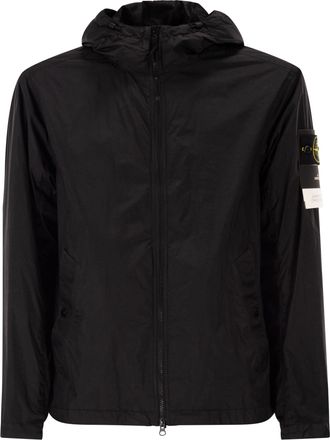 Stone Island Water Repellent And Windproof Jacket With Hood