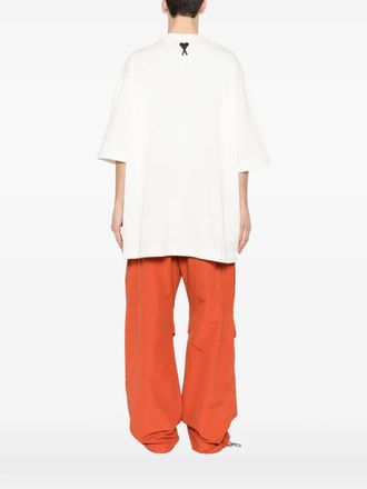 Ami Oversize Fit Short Sleeves Teeshirt With Ami