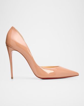 Christian Louboutin 100mm Iriza Patent Open-Side Pumps